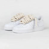 Custom Nike AIR Force 1 Sneaker - Rope Cream