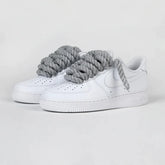 Custom Nike AIR Force 1 Sneaker - Rope Grey